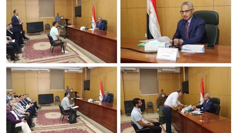 إزالة مخالفات واستبدال أعمدة إنارة ضمن استجابة شكاوى ببني سويف