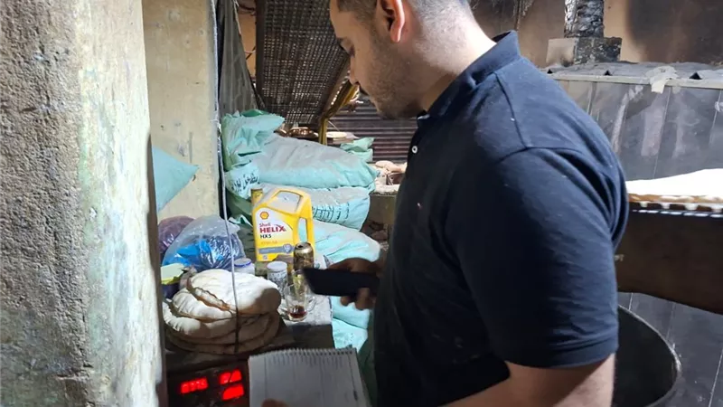 حملات تموينية مفاجئة على المخابز المدعمة بقرى طنطا