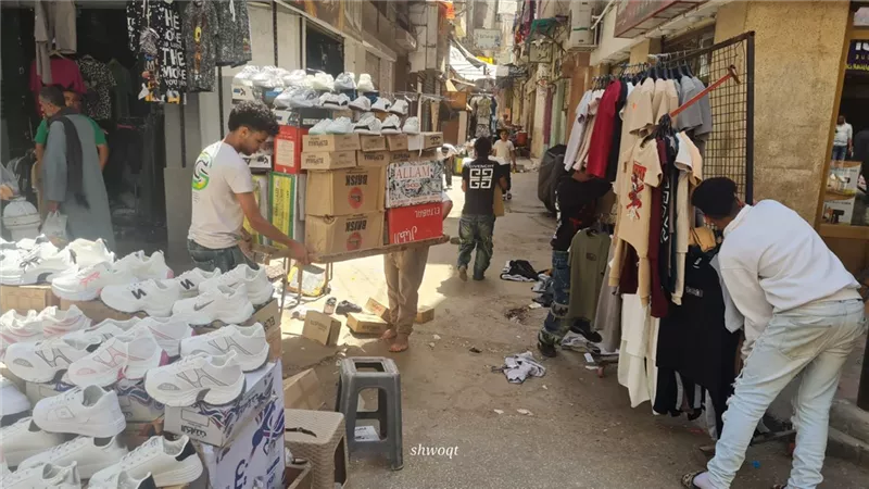 حملات مكثفة لرفع الاشغالات بمنطقة العباسي بحي غرب المنصورة