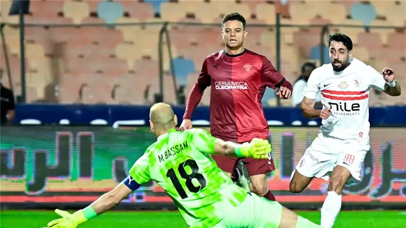 أهداف وملخص مباراة الزمالك وسيراميكا كليوباترا الشوط الأول في الدوري المصري