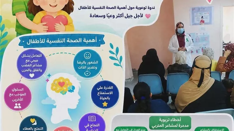 ندوات وجلسات تفاعلية ضمن حملة الشريط الأخضر للتوعية بالصحة النفسية بدمياط