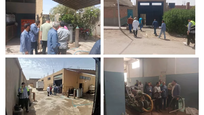 بنى سويف| رصد مخالفات ومنتجات غير صالحة بحملة حصر المُنشآت غير المرخصة