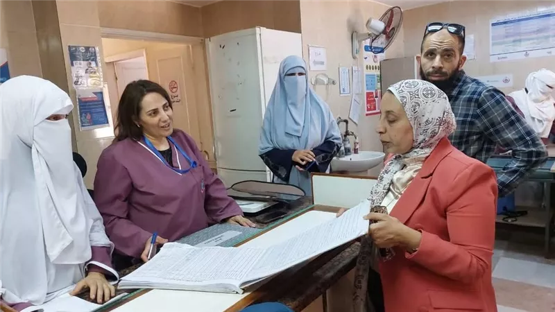 وكيل وزارة الصحة فى جوله تفقدية لإدارة الإسماعيلية ومكتب صحة جنوب 
