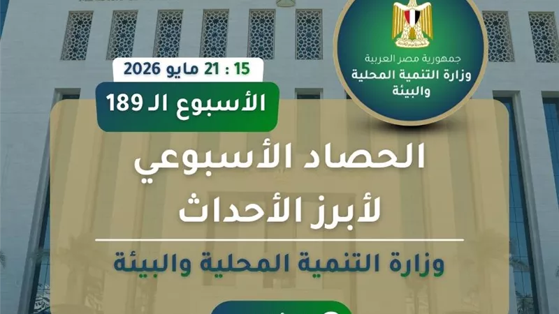 التنمية المحلية تستعرض حصاد الأسبوع ومتابعة المشروعات والخدمات بالمحافظات