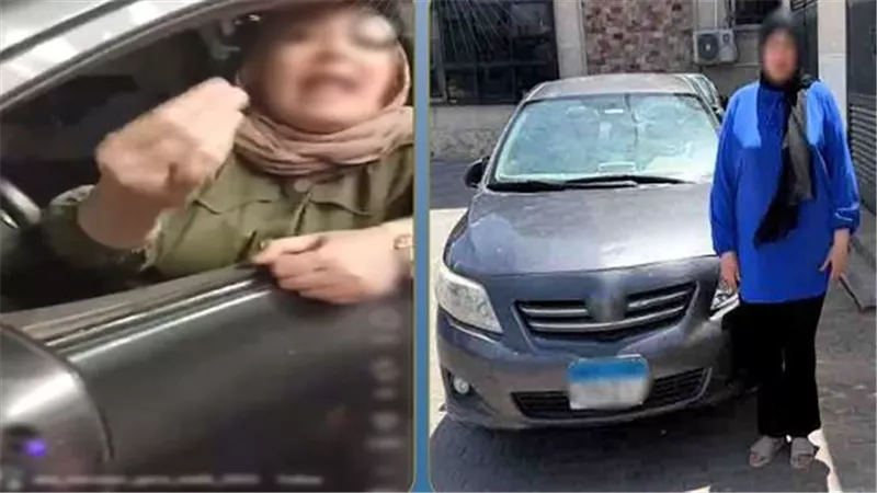 ضبط سيدة المحلة المتهمة بقيادة سيارتها عكس الاتجاه والاعتداء على مواطن 