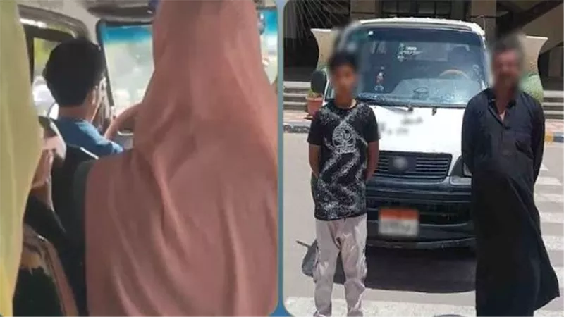 والده سمح له بالعمل عليه.. ضبط طفل لقيادته ميكروباص بدون رخصة في الشرقية