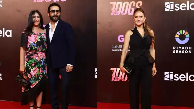 أحمد حلمي ومنى زكي ونيللي كريم.. زخم فني في العرض الخاص لفيلم 7 Dogs |صور