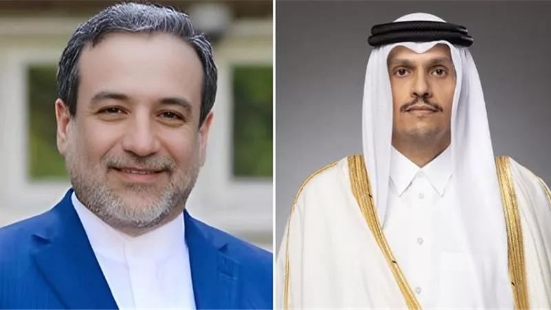 تفاصيل اتصال وزير خارجية قطر ونظيره الإيراني حول تطورات مضيق هرمز
