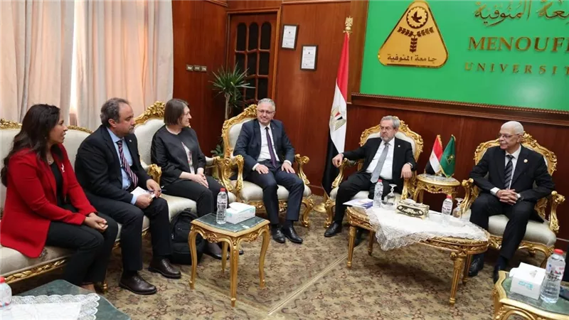 رئيس جامعة المنوفية يستقبل وفدا من جامعة أنقرة لبحث سبل التعاون الأكاديمي