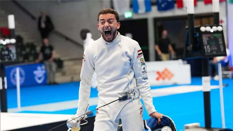 محمد السيد يفوز بذهبية كأس العالم لسيف المبارزة بسويسرا