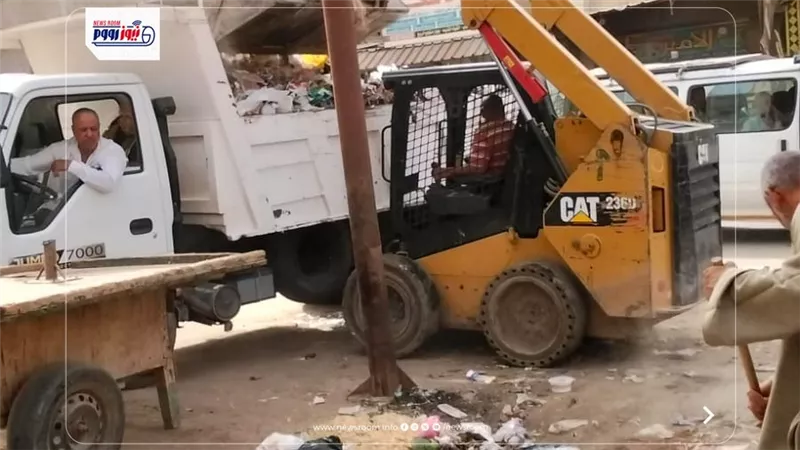 حملات للنظافة ورفع الإشغالات وتحسين المظهر الحضاري بإطسا وسنورس ويوسف الصديق