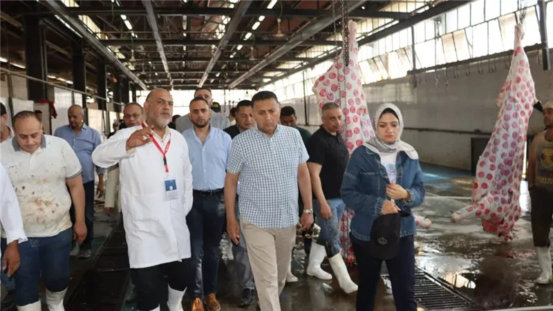 محافظ القليوبية يتفقد مجازر الخانكة والقلج للوقوف على استعدادات استقبال العيد