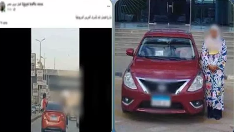 القبض على سيدة سمحت لأطفالها بالجلوس خارج نوافذ السيارة بالجيزة