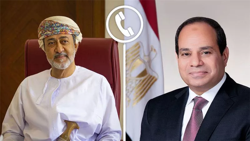 الرئيس السيسي يتلقى اتصالًا هاتفيًا من سلطان عمان لتهنئته بعيد الأضحى المبارك