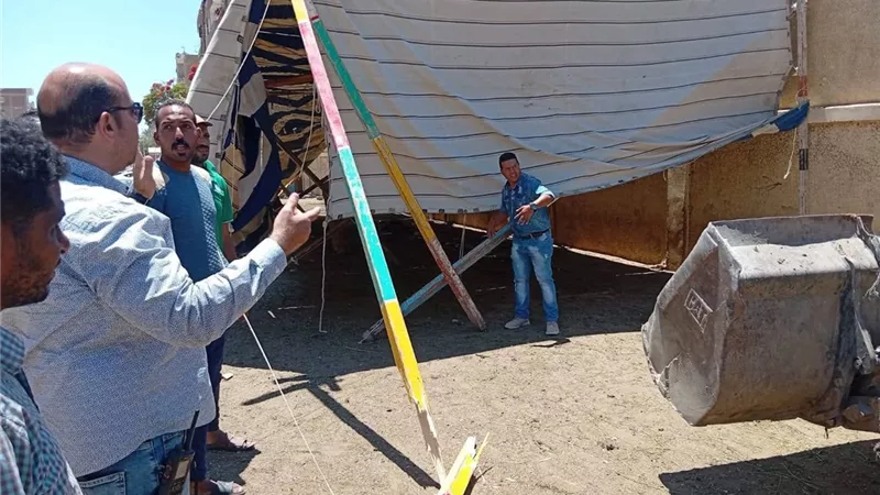 حي الأربعين بالسويس يواصل حملاته المكثفة ضد إشغالات تجار المواشي بالشوارع