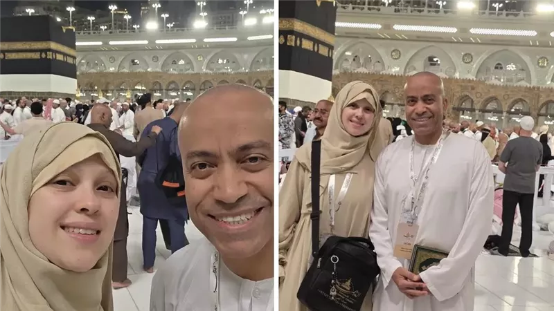 سامح حسين وزوجته في رحاب 