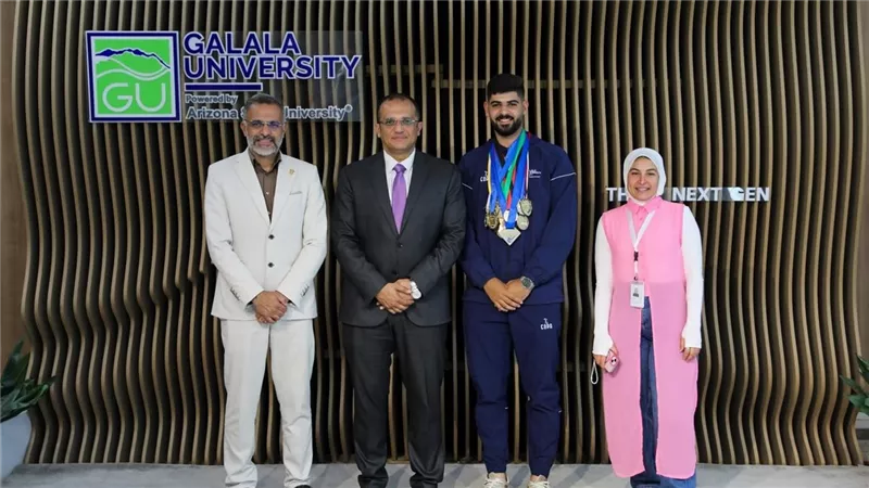 طالب بجامعة الجلالة يحصد 4 ميداليات في بطولة كأس مصر للتايكوندو 2026