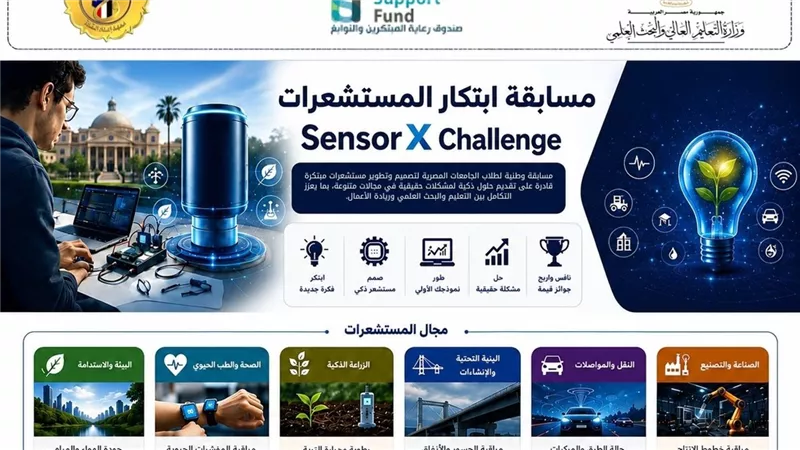 المجلس الأعلى للجامعات يطلق مسابقة «Sensor X Challenge» لدعم الابتكار الطلابي