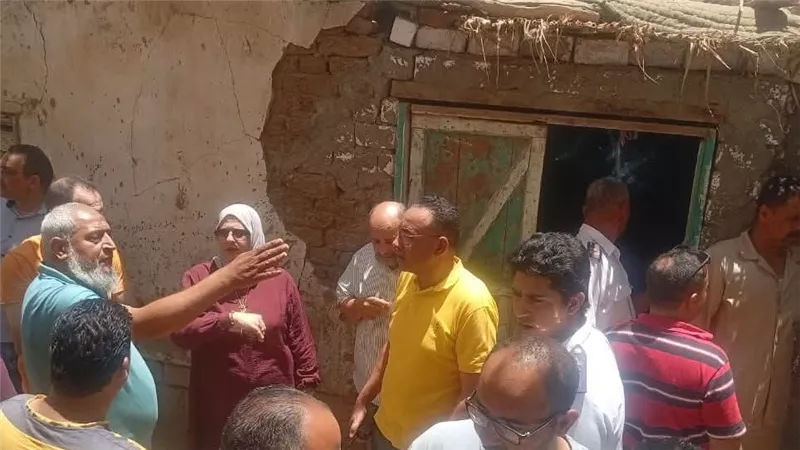 فى ثاني أيام العيد.. انهيار جزئي لعقار فى مدينة الشهداء بالمنوفية