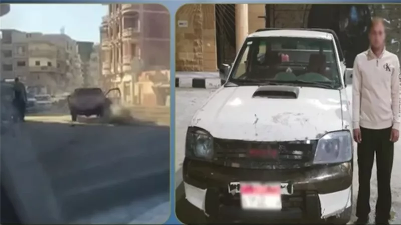 نهاية الاستعراض.. الداخلية تضبط قائد ربع نقل بعد وصلة رعب بشوارع العريش