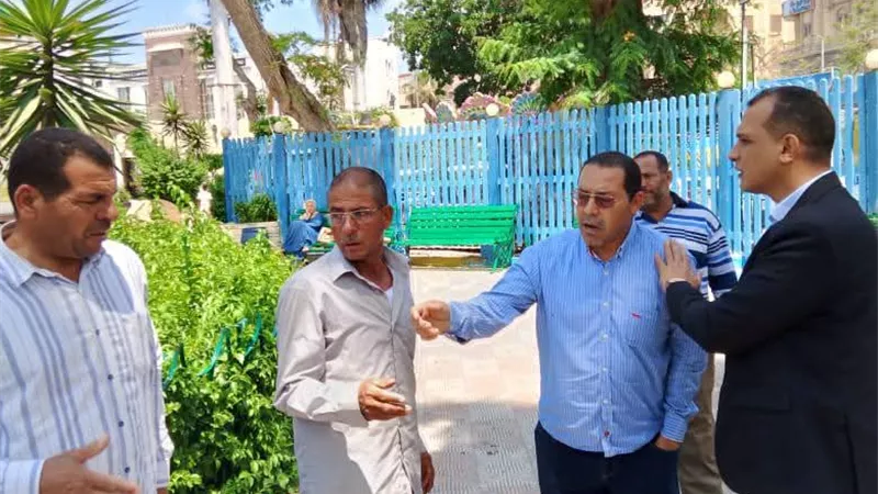رئيس مدينة دمنهور يتابع انتظام الخدمات بحديقة الجمهورية في ثالث أيام عيد 