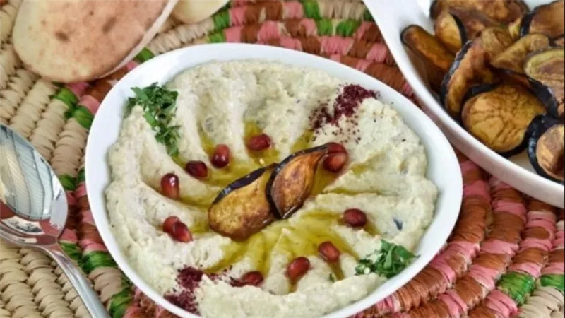 البابا غنوج المدخن في البيت…من اشهر المقبلات الشامية  الشهية 