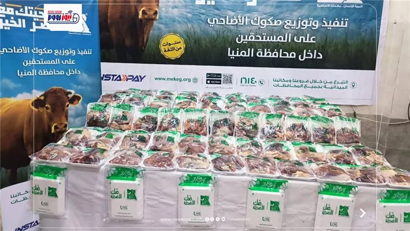 170 رأس ماشية ولحوم الأضاحي تصل إلى أكثر من 30 ألف أسرة بالمنيا