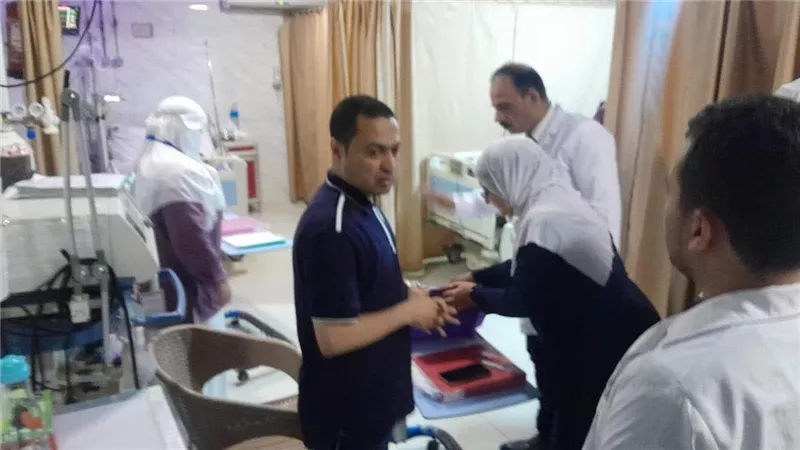 وكيل صحة دمياط يتفقد مستشفى فارسكور المركزي في رابع أيام العيد