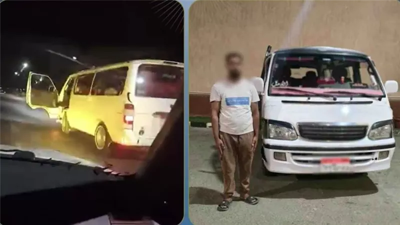 ضبط سائق ميكروباص بالسويس قاد برعونة وأدى حركات استعراضية أثناء السير