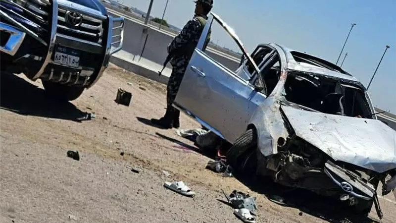  مصرع اثنين وإصابة آخرين في انقلاب سيارة غرب الإسكندرية 