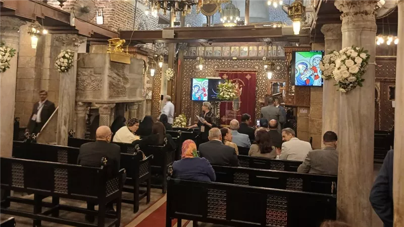توافد الأقباط لحضور احتفالية إحياء مسار رحلة العائلة المقدسة بكنائس زويلة 