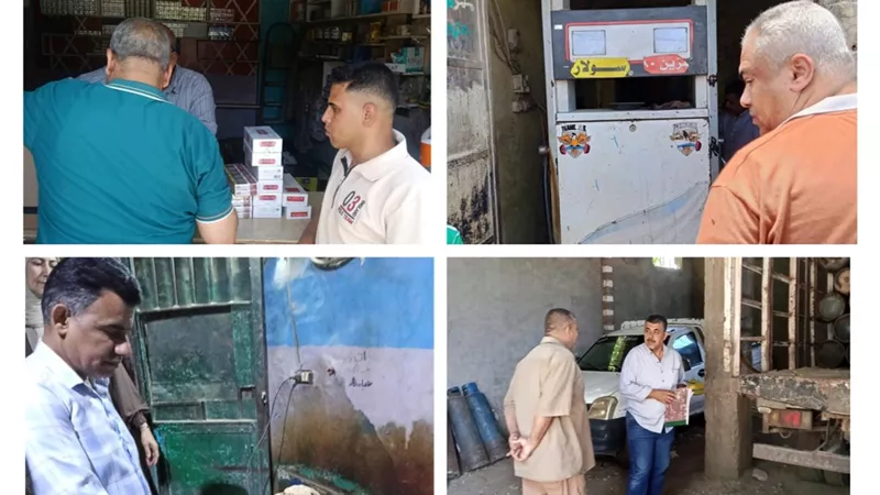 بنى سويف: تحرير محاضر بالجملة لمخابز وضبط سلع مجهولة خلال يوم واحد