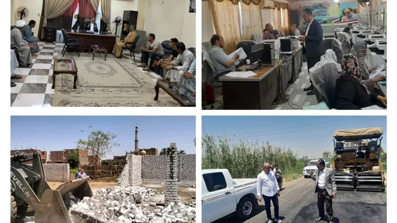 بنى سويف: كسح جماعى لمنازل بقرية دلهانس بالفشن بسبب مياه مجهولة المصدر 