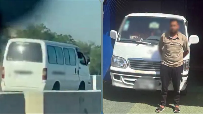 لاختصار الطريق.. ضبط سائق ميكروباص لقيادته عكس الاتجاه بالشرقية