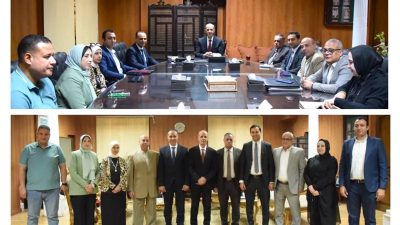 جامعة بنى سويف والصحة يبحثان سبل التعاون لخدمة المجتمع وتعزيز الوعي الصحي