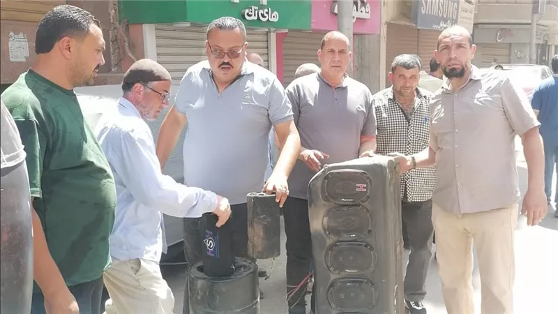 مصادرة 157 قطعة.. محافظ الدقهلية يتابع حملة للتصدي لأجهزة الصوت والتلوث السمعي
