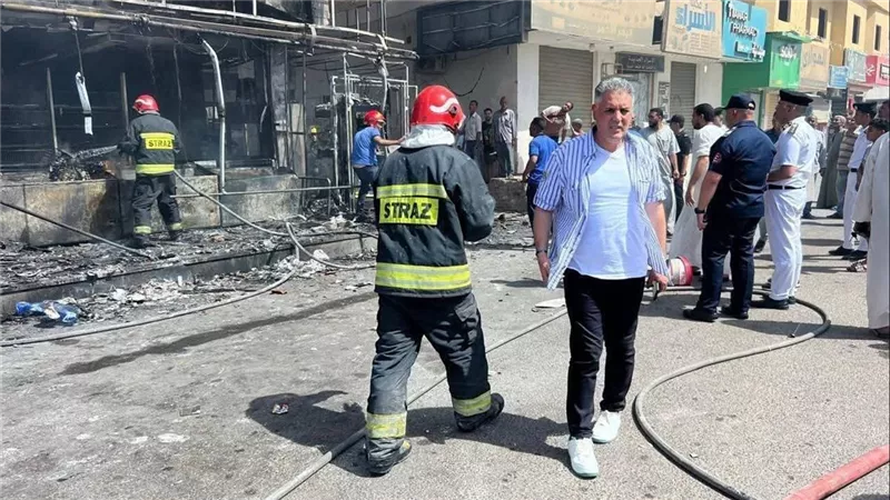 التهم جزء من المحتويات.. نشوب حريق فى سوبر ماركت ومكتبة بمنطقة الشؤون بقنا
