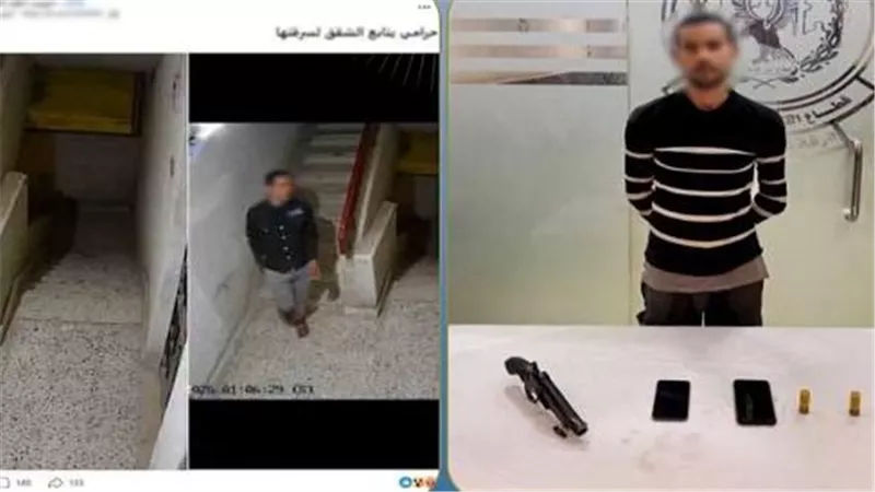 حبس عاطل 4 أيام بتهمة سرقة شقة سكنية بالشروق وحيازة فرد خرطوش