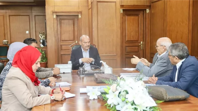 محافظ السويس يبحث مع شركة بنشمارك تسريع تنفيذ مشروع إنتاج الأمونيا الخضراء