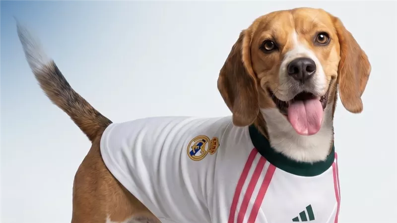 بتصميم نادي ريال مدريد.. أديداس تعلن عن حزمة قمصان مخصصة للكلاب