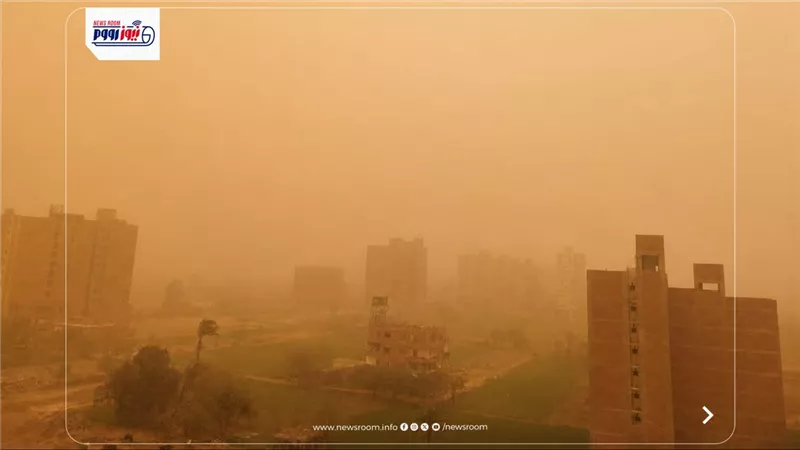 عاصفة ترابية تضرب الفيوم وأمطار خفيفة على عدد من المراكز