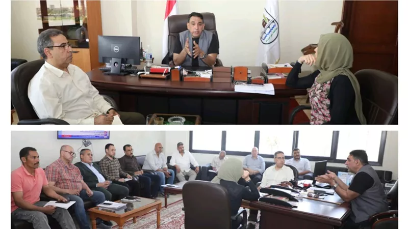 جمال الدين يناقش موقف استغلال قطعة أرض بمدينة إهناسيا ضمن أصول الدولة 