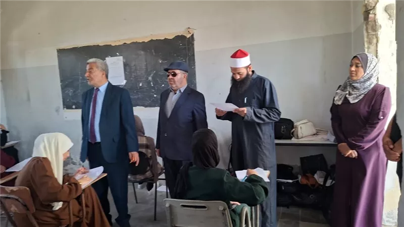 وفد من القضاة الشرعيين يزور المعاهد الأزهرية بفلسطين