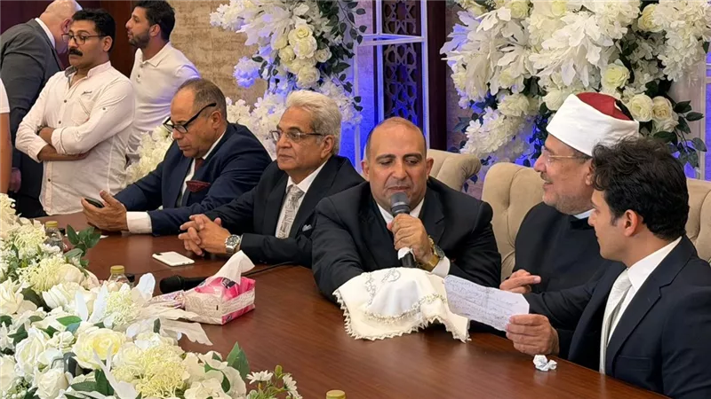 النائب محمد سليم يحتفل بعقد قران ابنته بالقاهرة الجديدة