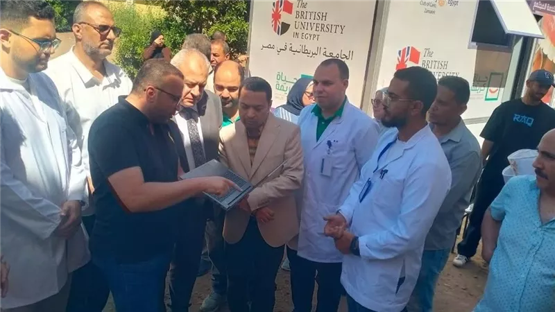 قافلة طبية مجانية بقرية الغنيمية في فارسكور تقدم خدمات علاجية متكاملة