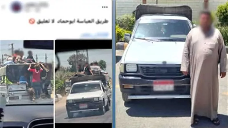 القبض على سائق سمح بجلوس ركاب أعلى وداخل صندوق سيارة ربع نقل بالشرقية 