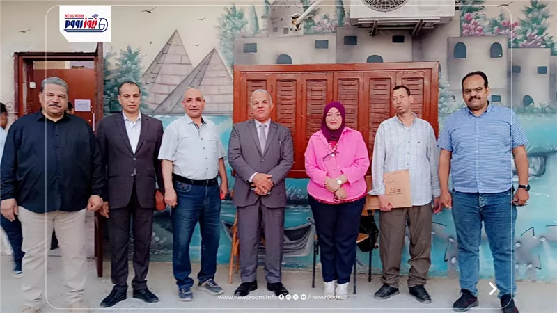 قبيصي يتابع تسليم أوراق امتحان اللغة العربية للشهادة الإعدادية بالفيوم