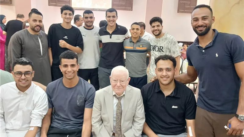 200 كيس دم من أهالى قرية ميت ربيعة البيضاء  رصيد لانقاذ المرضى وقت الحاجة 