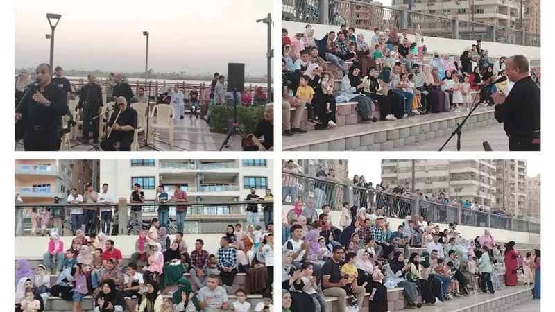 شارع الفن يواصل عروضه المميزة لأهالى بني سويف بالممشى السياحي| صور