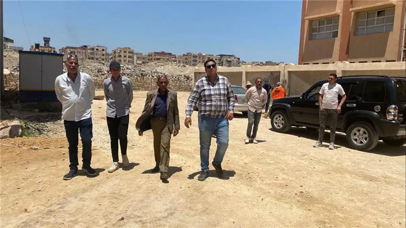 متابعة ميدانية لمعدلات العمل بمشروع تطوير منطقة الإسراء بالضواحي في بورسعيد